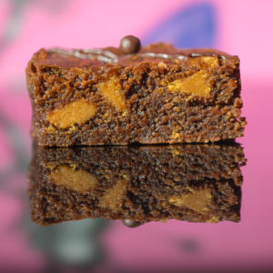 Espresso Martini Brownies by The Naughty Cook – handmade Belgian chocolate brownies with espresso, rum and Kahlua fudge