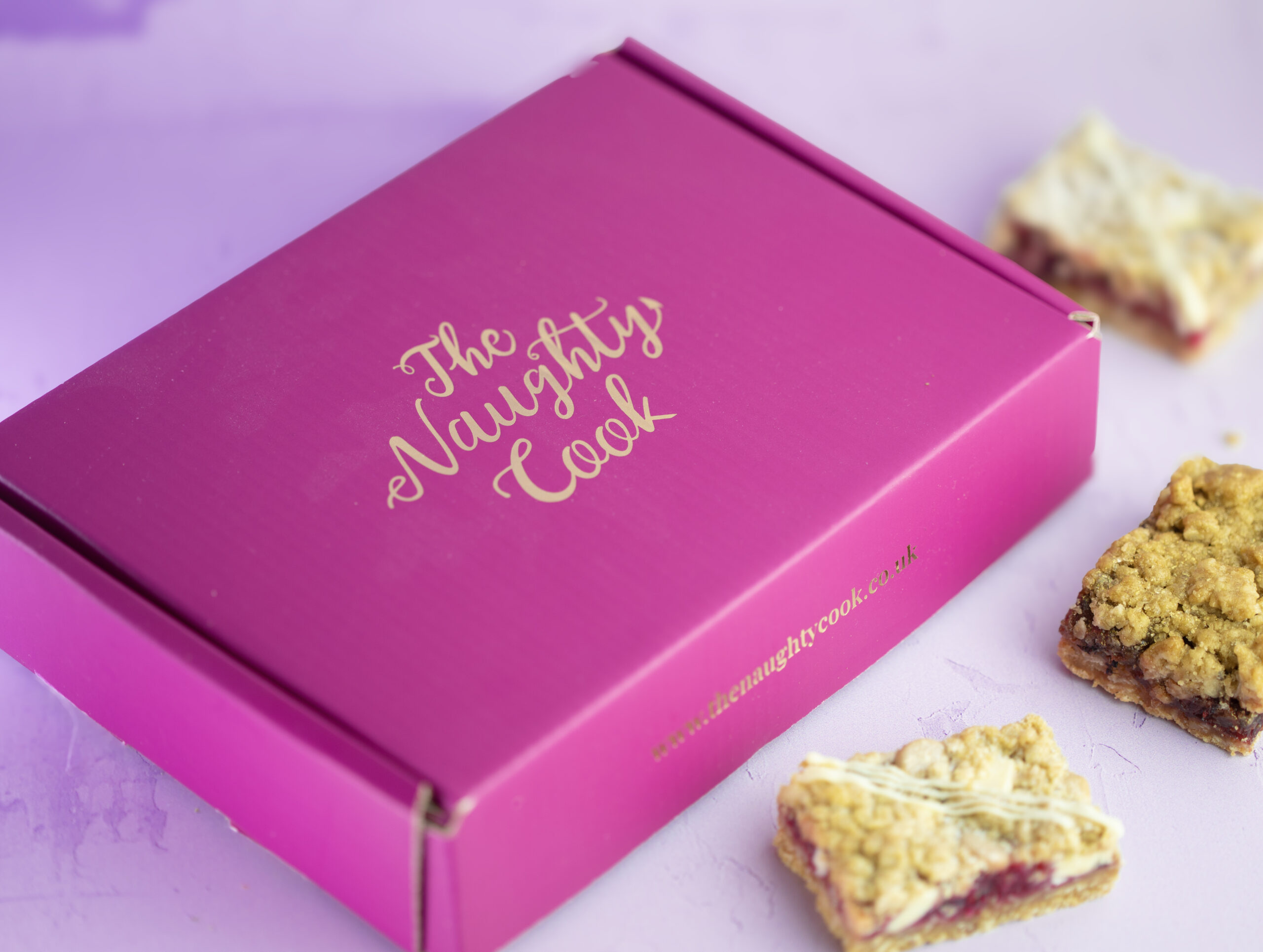 Mince Pie Crumble and Cranberry White Chocolate Crumble gift box – festive handmade dessert selection