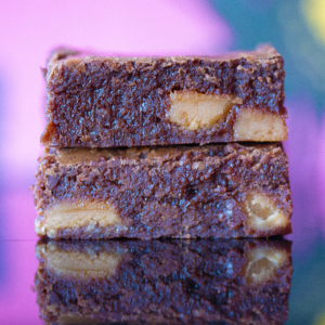 Salted Fudge Brownies by The Naughty Cook — handmade Belgian chocolate fudge brownies, box of 8