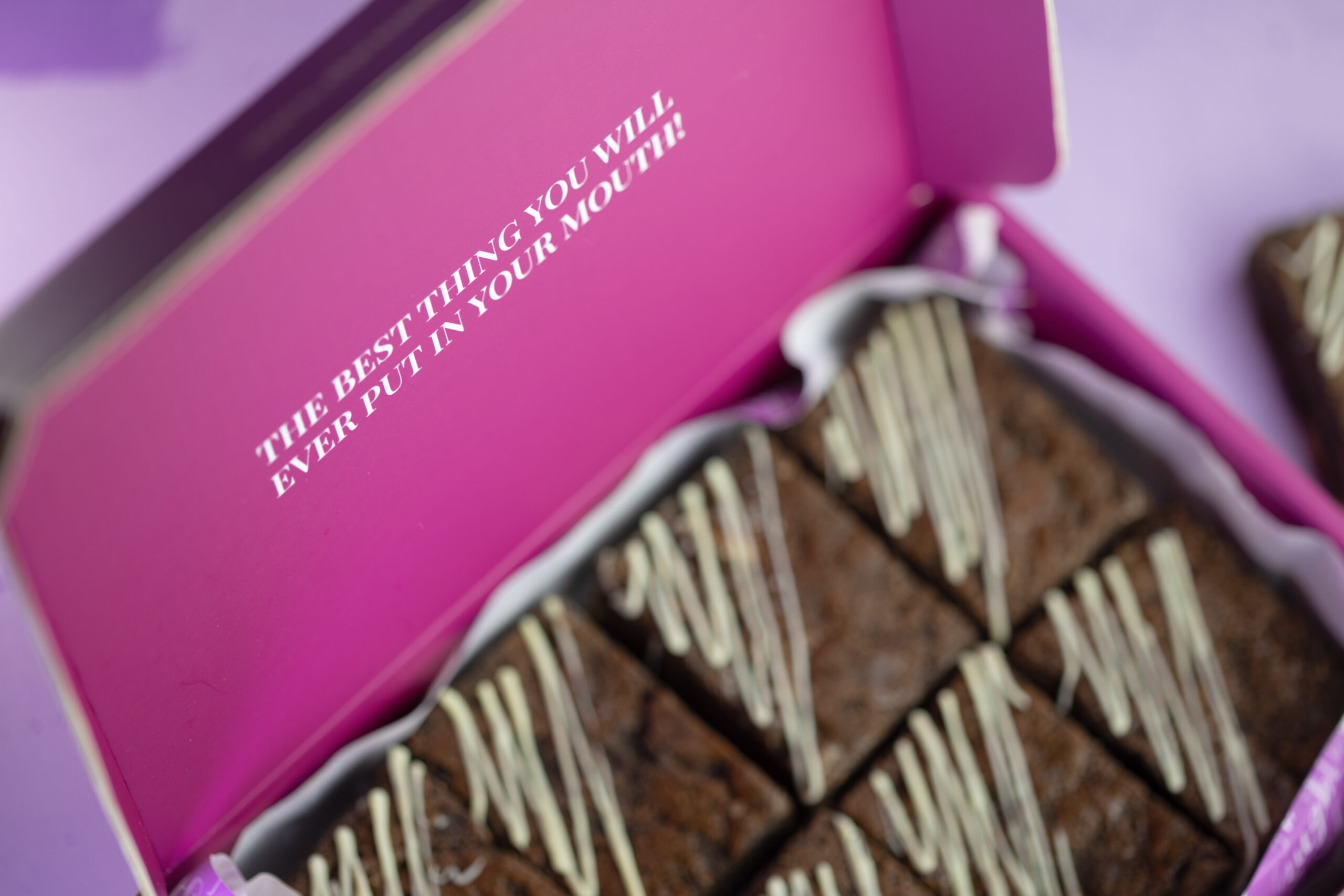 Freshly baked Triple Chocolate Brownies – premium chocolate gift box