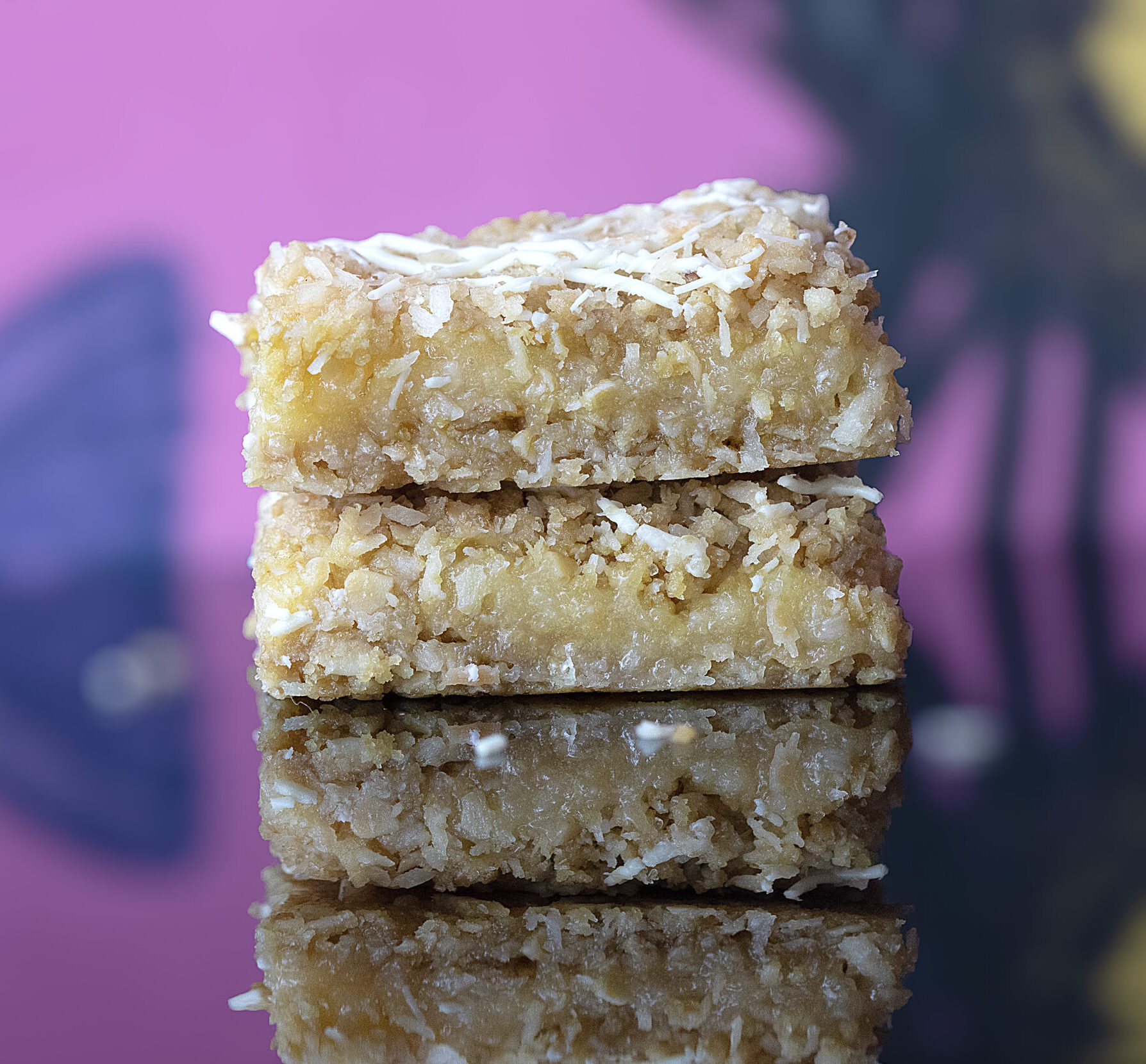 Lemon and coconut crumble