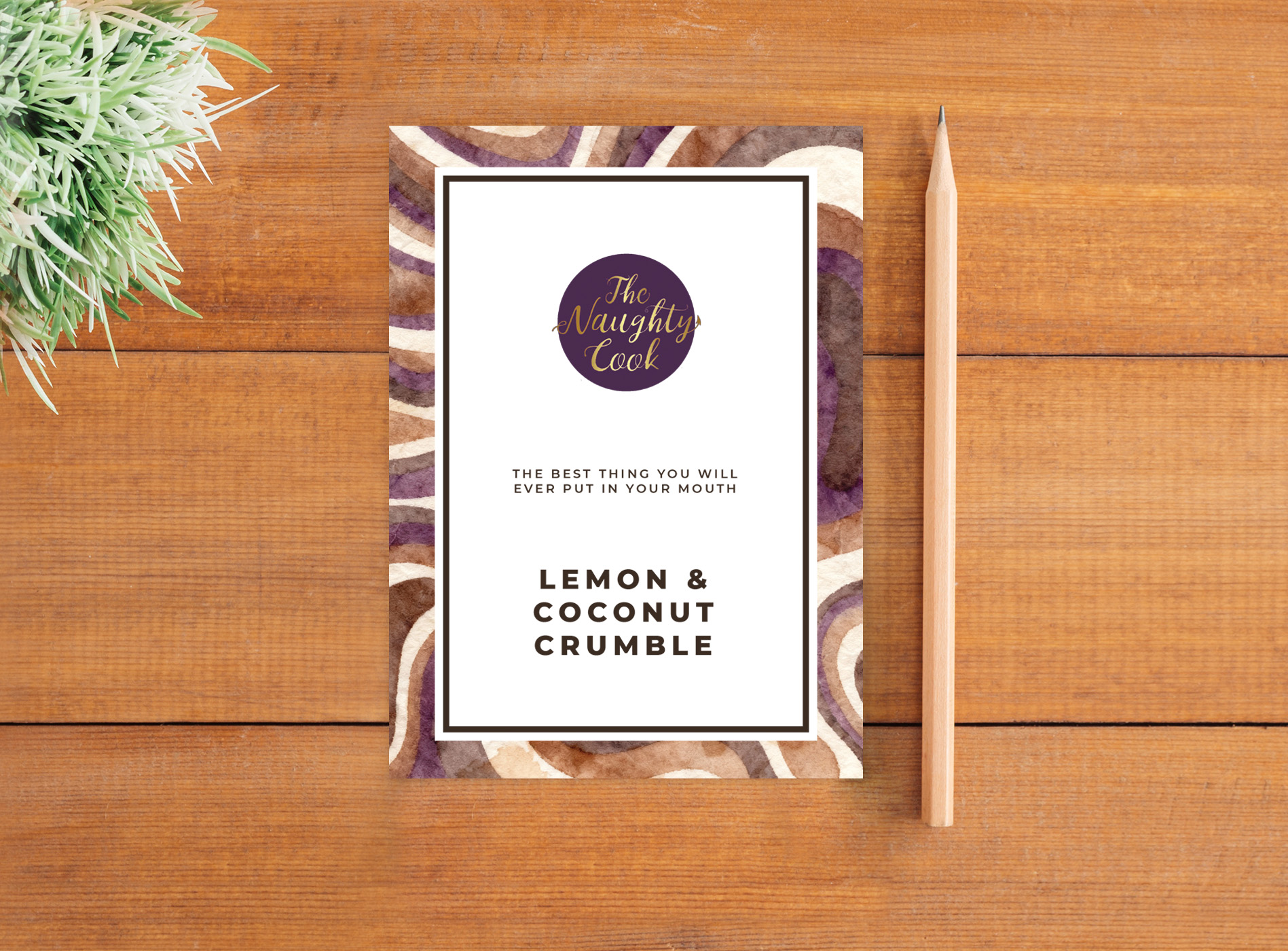 Lemon and coconut ingredients card