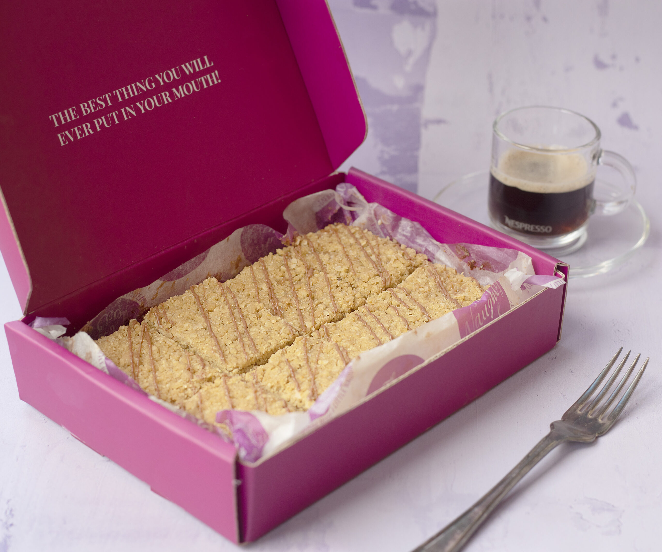 salted caramel crumble open box